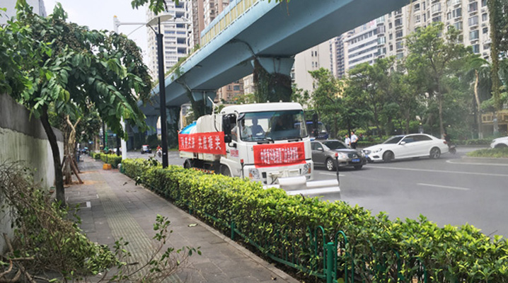 抗击厦门风灾